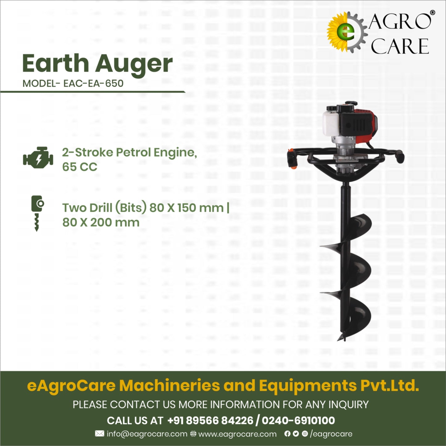 Earth Auger(2 Stroke, 63 CC)