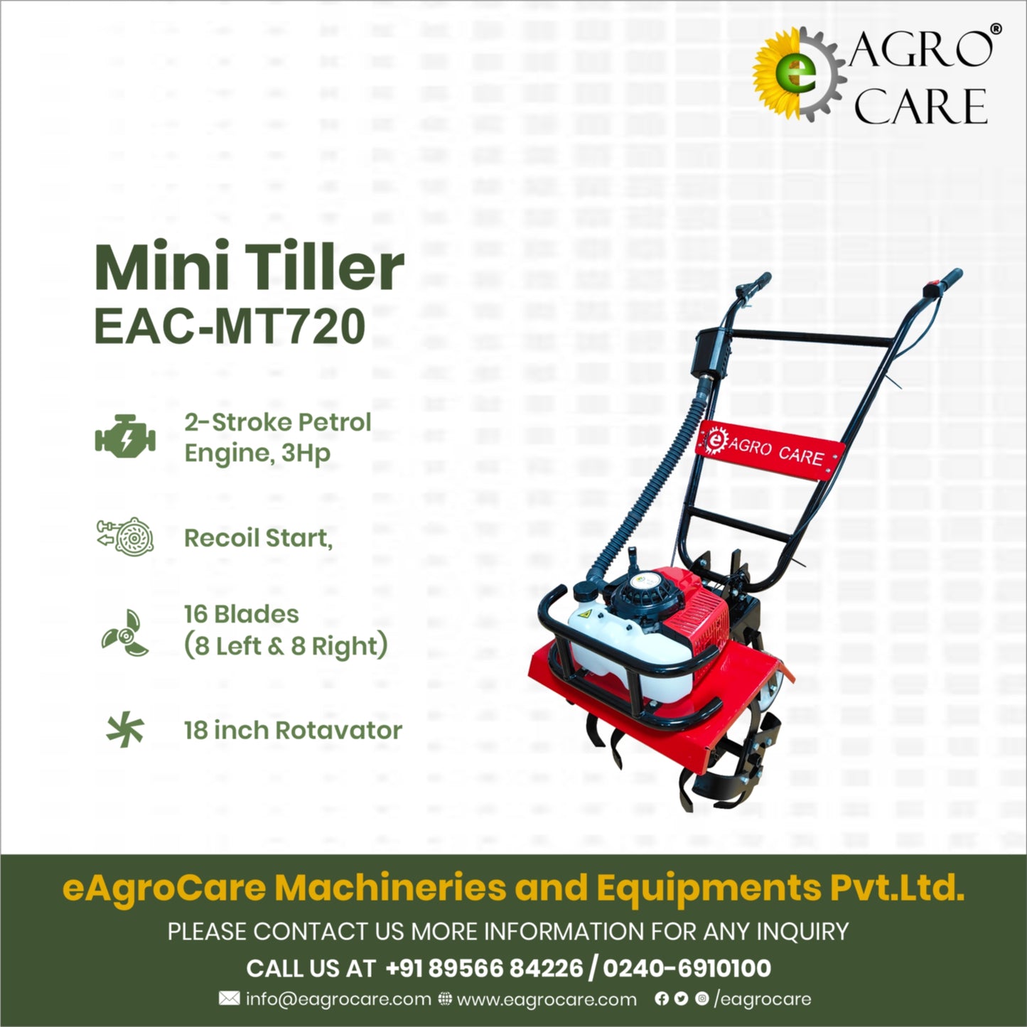 Power Weeder MT-720 (2 Stroke, 3HP)