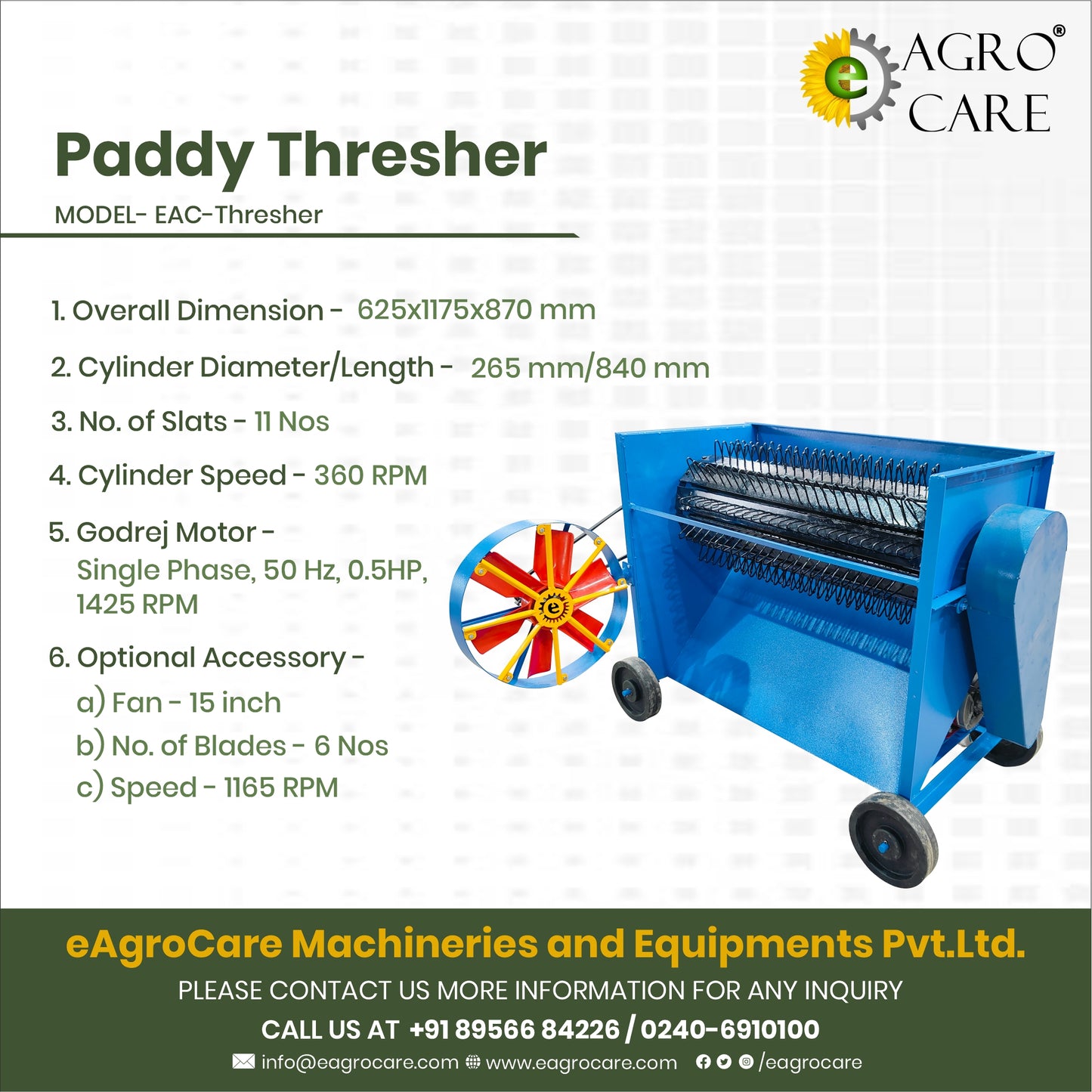 Paddy Thresher (EAC- Thresher)
