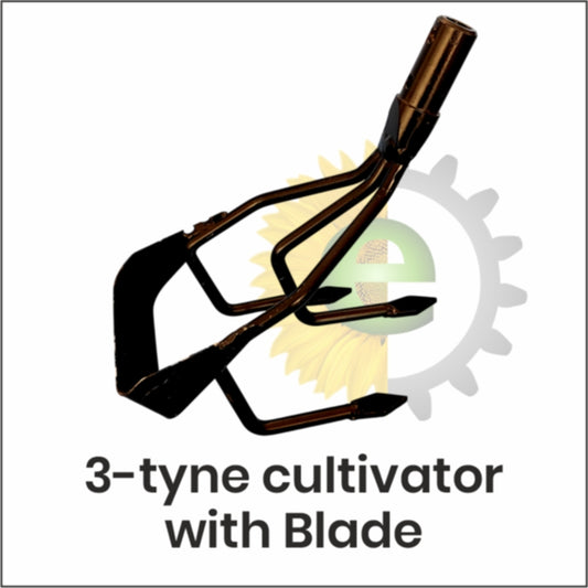 3-tyne cultivator with Blade (WITHOUT LONG HANDLE)