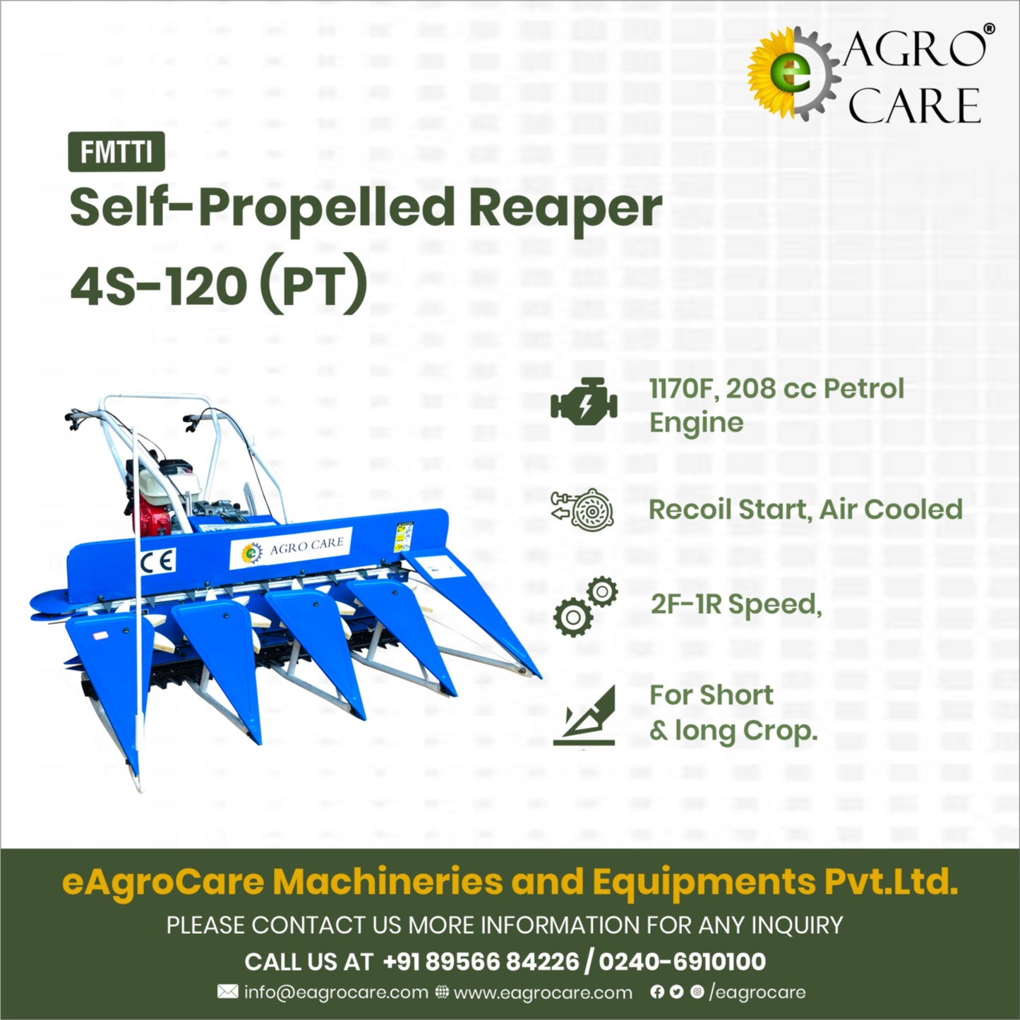 Self Propelled Reaper 4S-120 (PT) (208 CC)