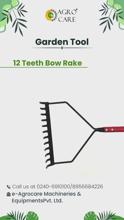 12 Teeth  Bow Rake Head (WITHOUT LONG HANDLE)
